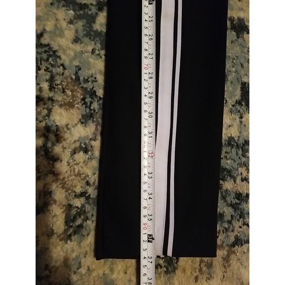 Amanda + Chelsea Women's Black White Stripes Pants Size 2 - Picture 13 of 16